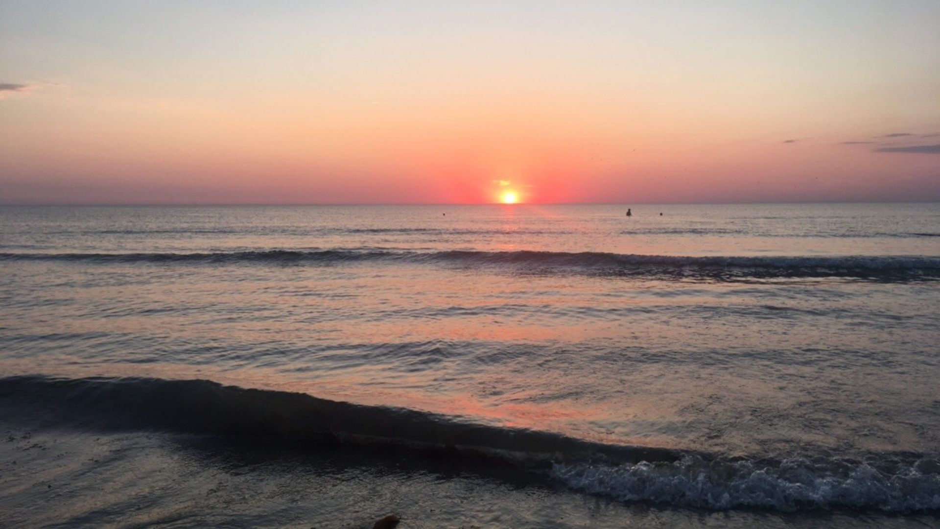 Solnedgang med sommerhus Nordjylland