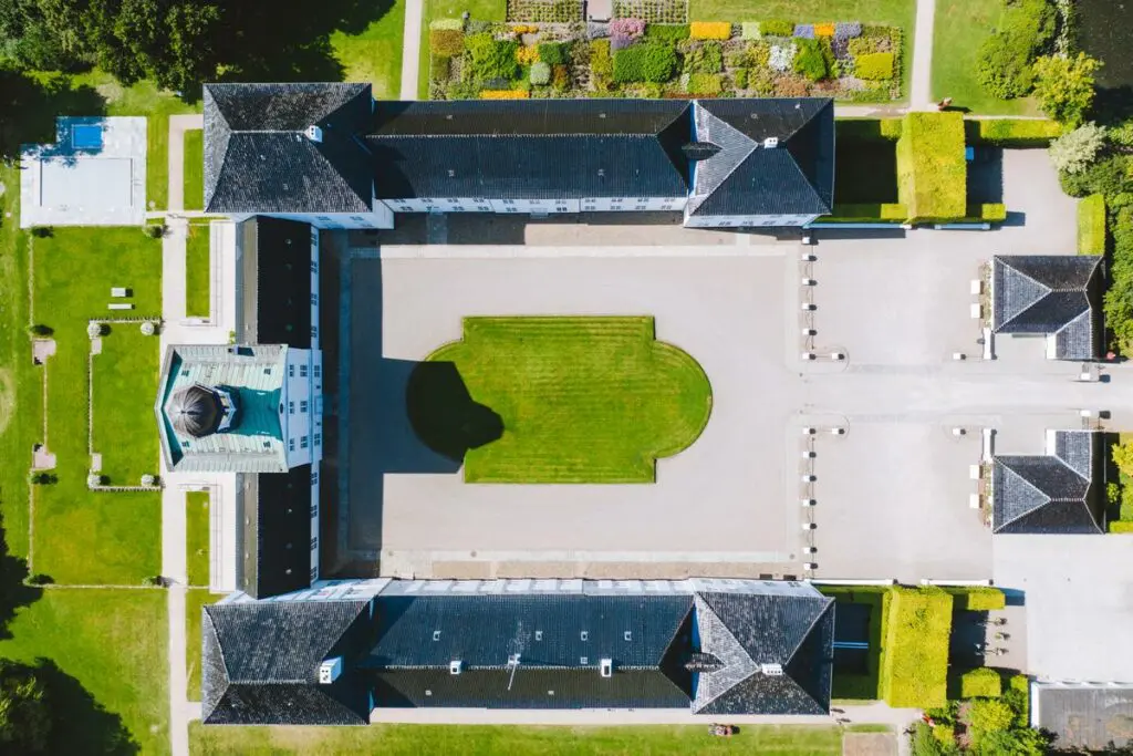 Gråsten Slot set fra oven