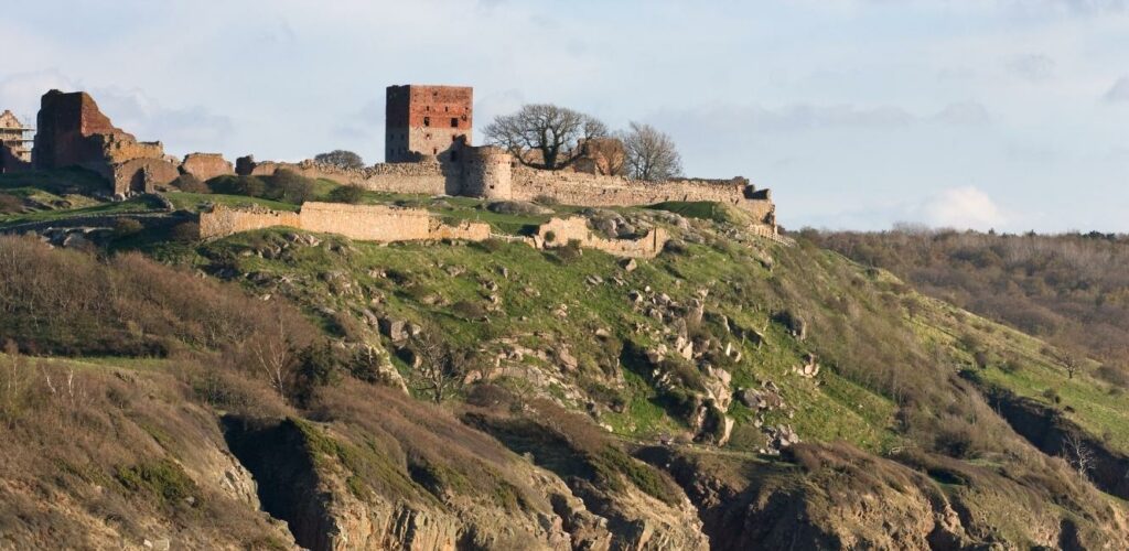 På toppen af Hammershus