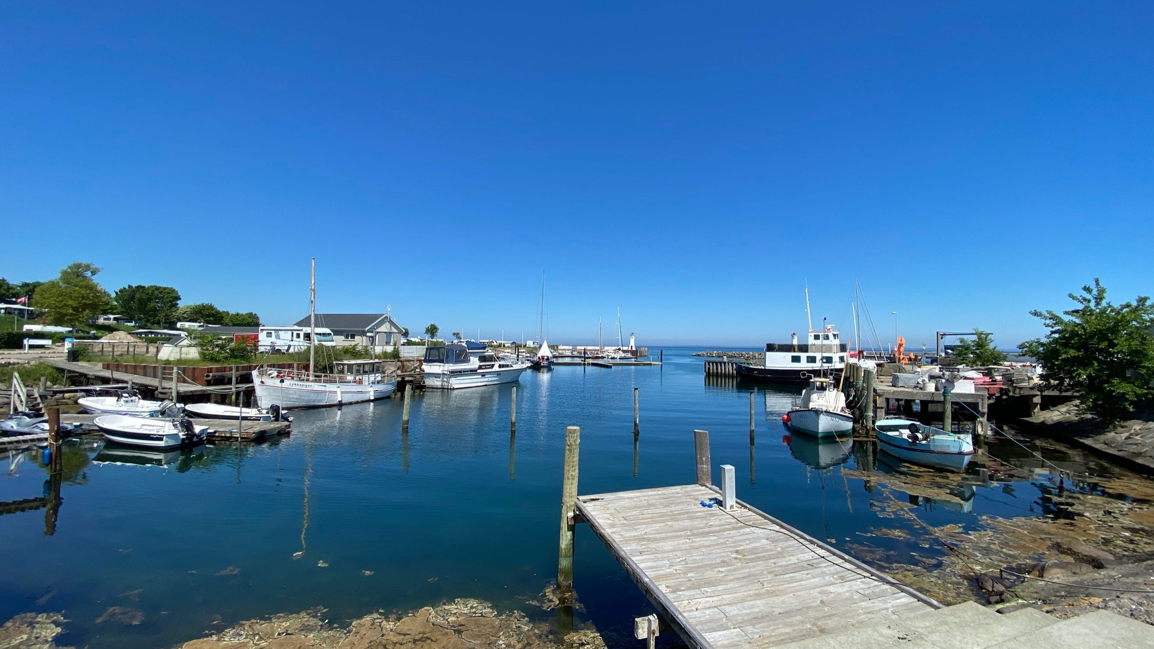 Havnen i Momamrk på Als - Sommerhusudlejning i Mommark