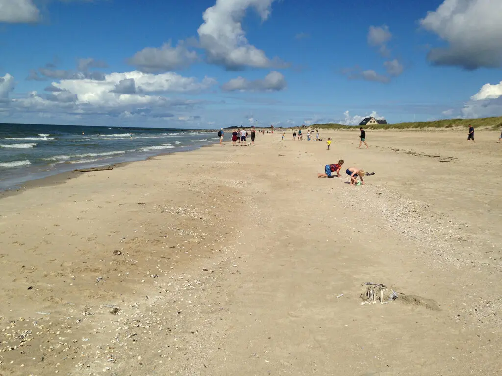 Stranden i Blåvand i Vestjylland - Sommerhusudlejning i Blåvand
