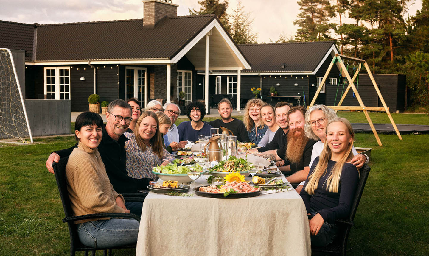 Familie i sommerhushave