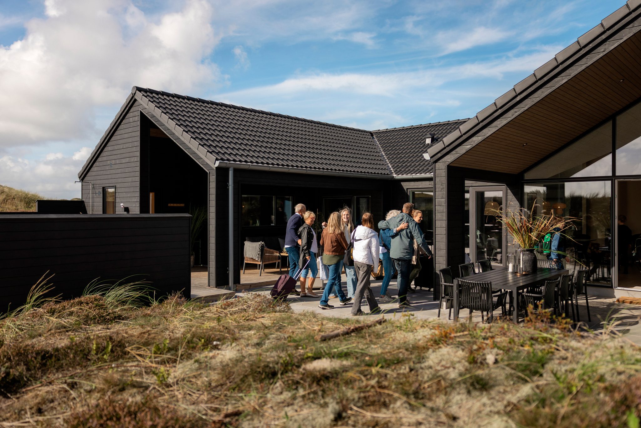 Sommerhus med gæster