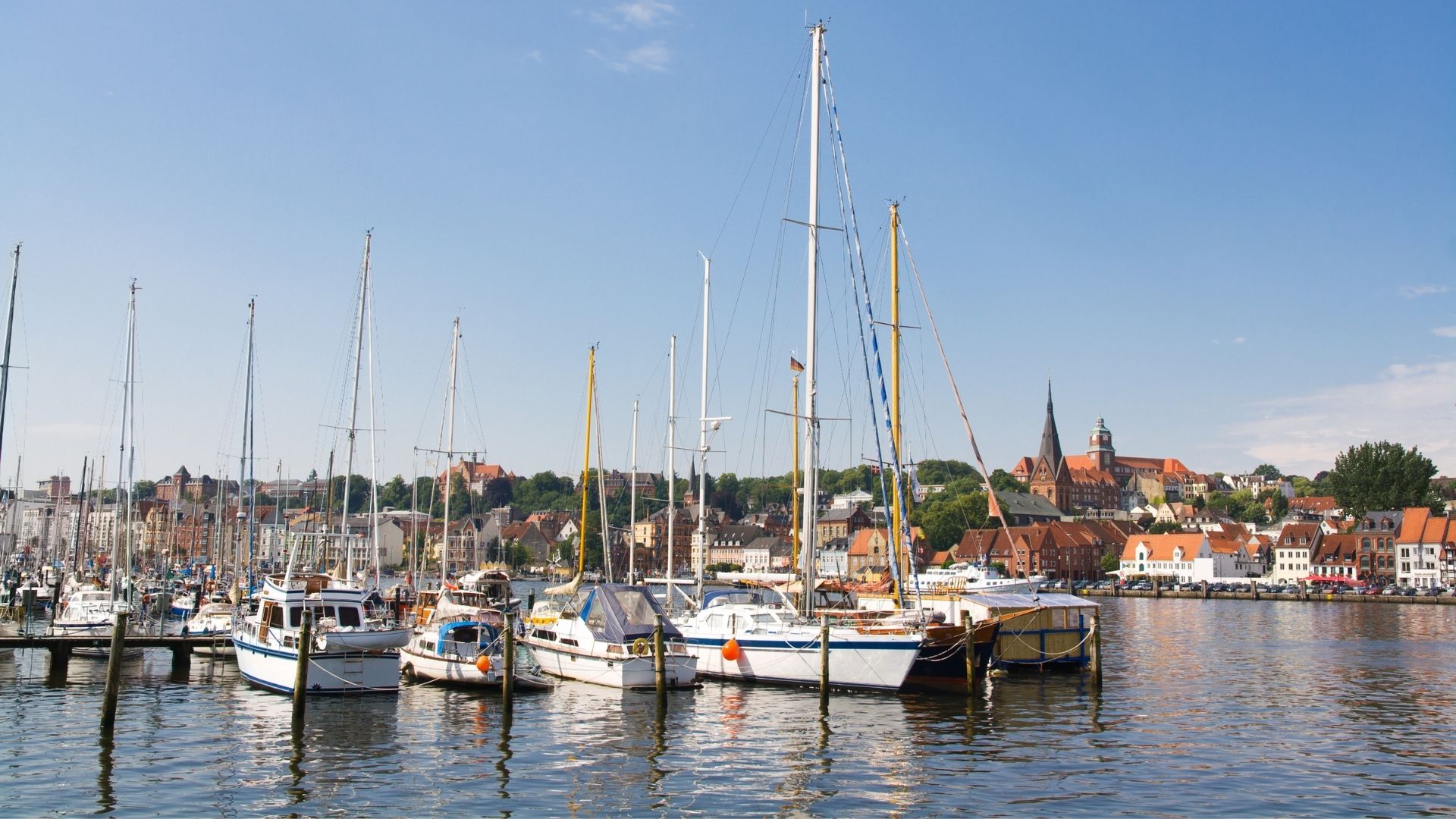 Flensborg Havn i Tyskland